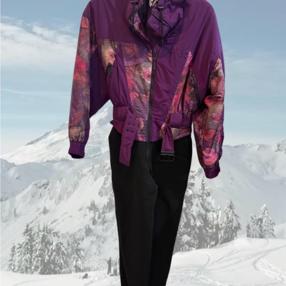 Vintage 90s Tyrolia One-Piece Ski Suit – Purple Retro Snowsuit – Size 12